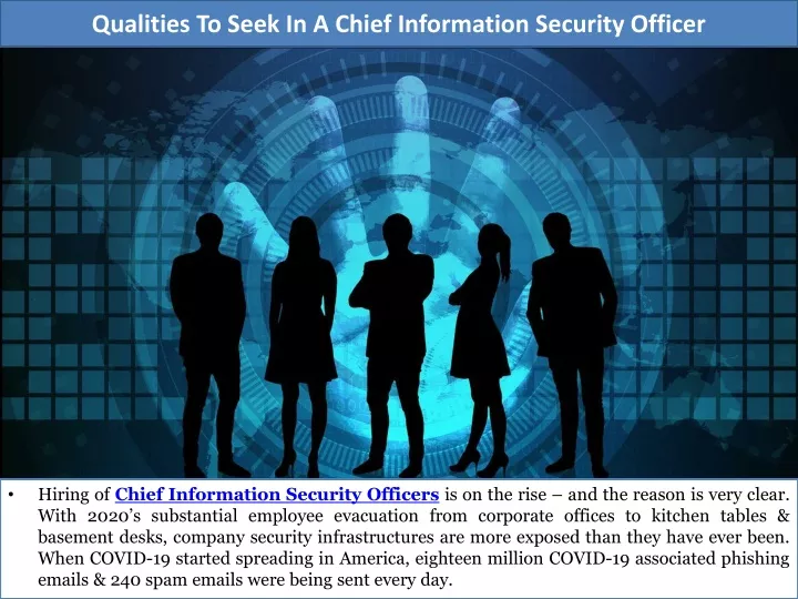 qualities to seek in a chief information security officer