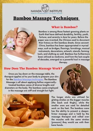 Bamboo Massage Techniques