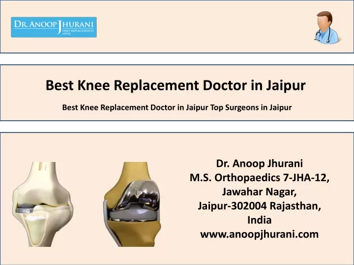 best knee replacement doctor in jaipur