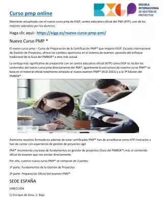 Curso pmp online