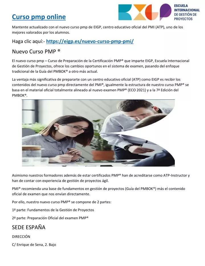 curso pmp online