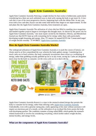 Apple Keto Gummies help in losing weight at a rapid rate.