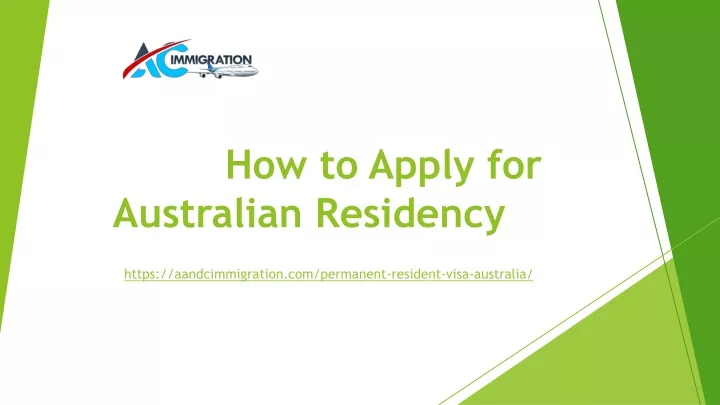 how to apply for australian residency