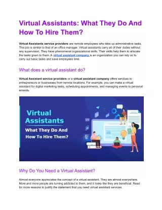 Virtual Assistants_ What They Do And How To Hire Them_