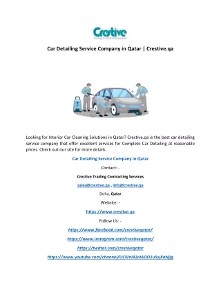 car detailing service company in qatar crestive qa