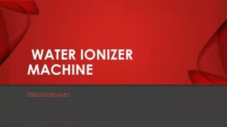 water ionizer machine