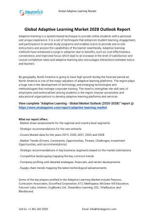 global adaptive learning market