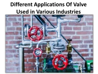 Explained Valve opening methods & few capacities