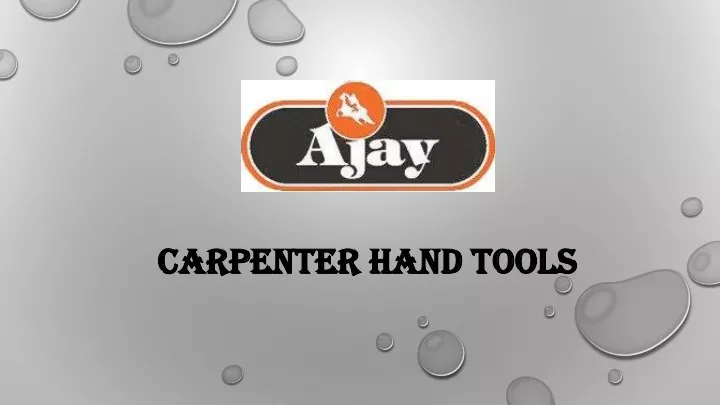 carpenter hand tools