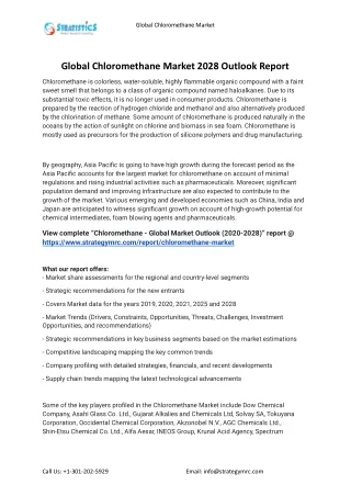 global chloromethane market