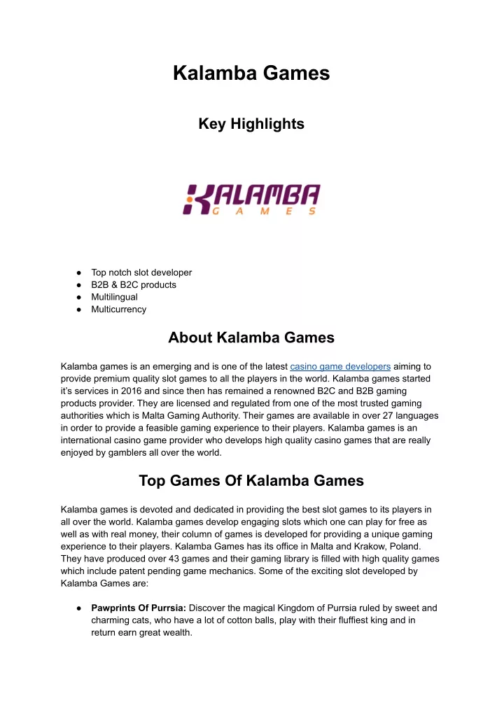 kalamba games