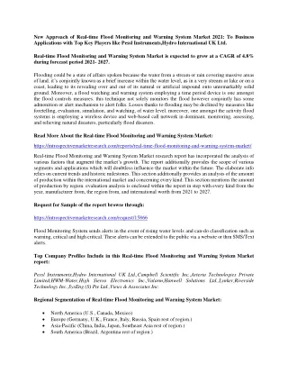 new approach of real time flood monitoring