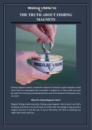 THE TRUTH ABOUT FISHING MAGNETS