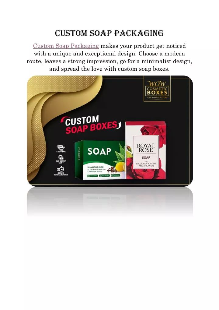 custom soap packaging