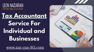 Tax Accountant Service For Individual & Businesses