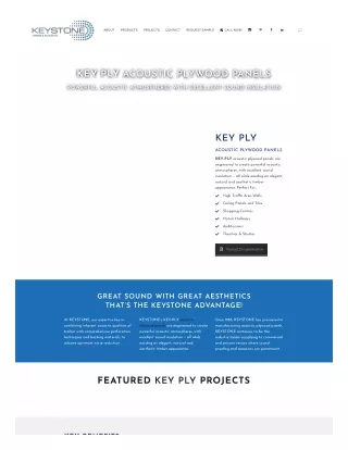 Acoustic Plywood Wall and Ceiling Panels - Key Ply - Keystone Linings