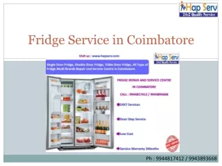 Fridge Service in Coimbatore