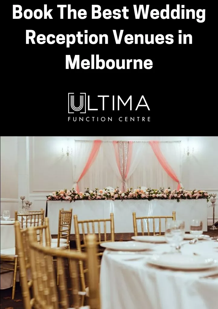 book the best wedding reception venues