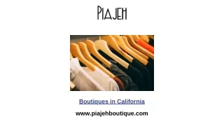 Boutiques in California