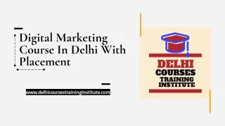 Digital Marketing Course In Delhi With Placement