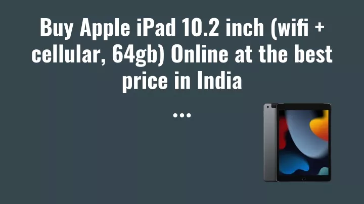 buy apple ipad 10 2 inch wifi cellular 64gb