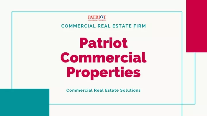 commercial real estate firm patriot commercial