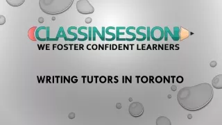 writing tutors in toronto