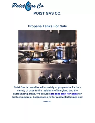 Propane Tanks For Sale