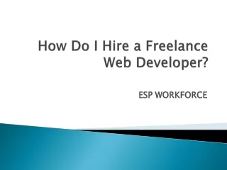 How Do I Hire a Freelance Web Developer