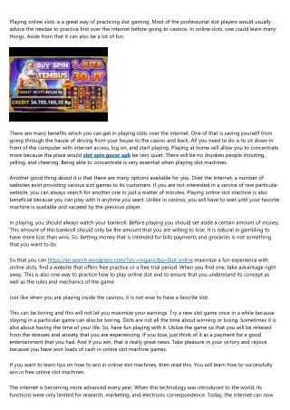 So You've Bought Slot Online Terbaik ... Now What?