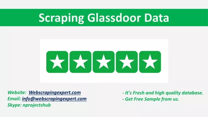 scraping glassdoor data