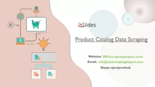 product catalog data scraping