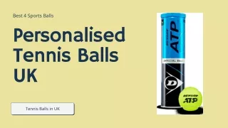 Personalised Tennis Balls UK