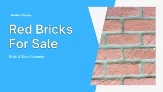Red Bricks For Sale