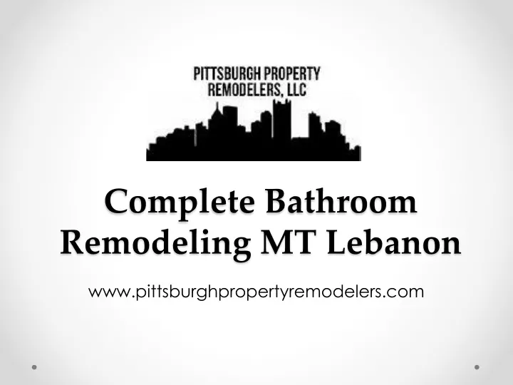 complete bathroom remodeling mt lebanon