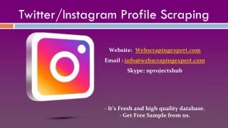 twitter instagram profile scraping