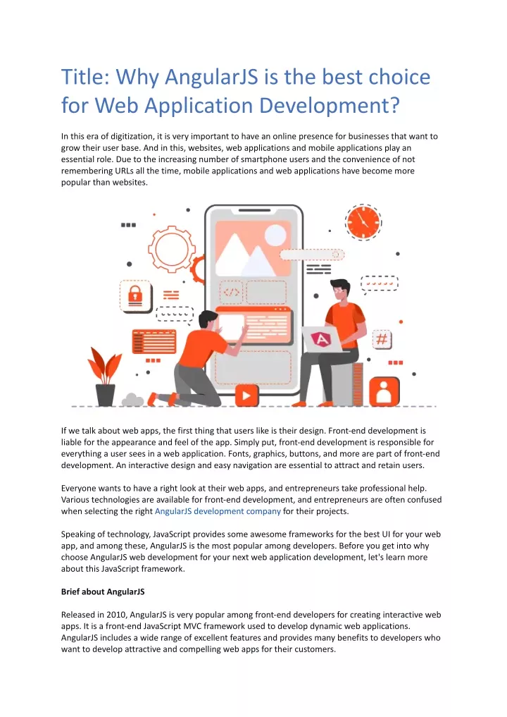 title why angularjs is the best choice