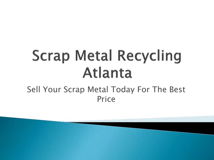 scrap metal recycling atlanta