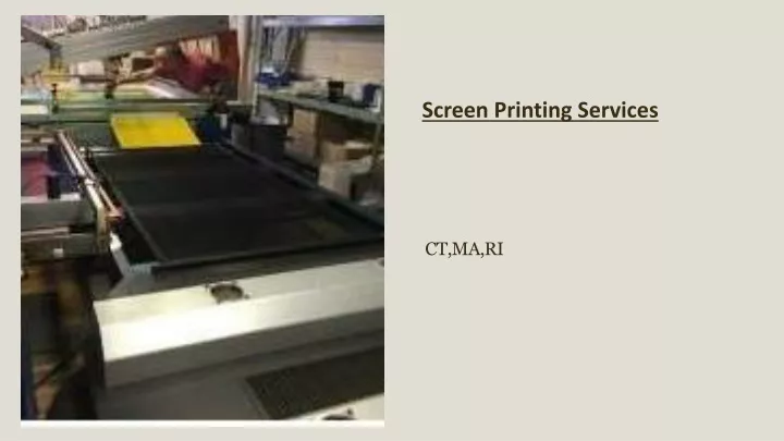 screen printing services