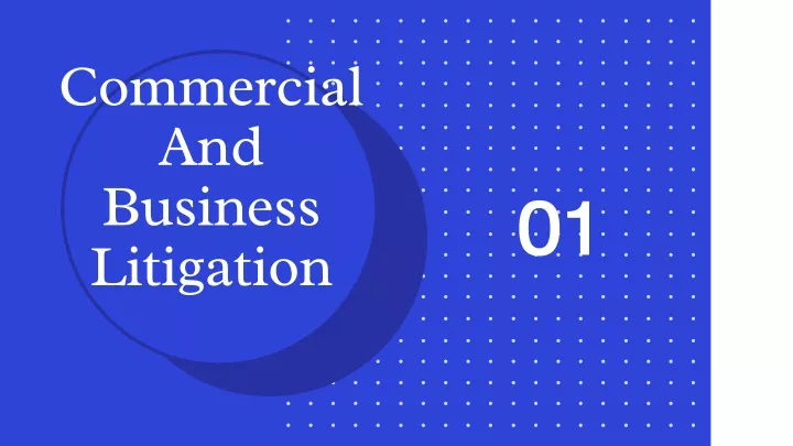 commercial and business litigation