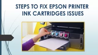 Steps to fix Epson Printer Ink Cartridge Error