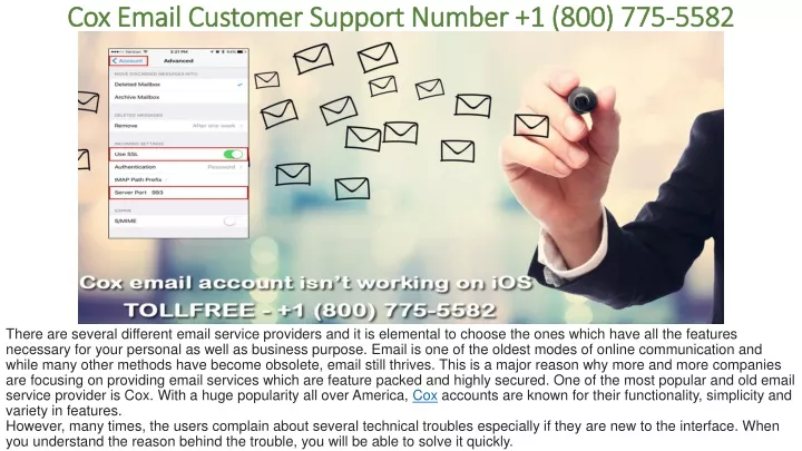 cox email customer support number 1 800 775 5582