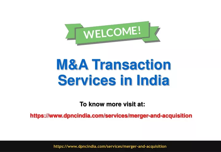 m a transaction services in india