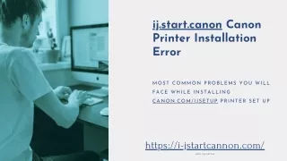 ij start canon canon printer installation error