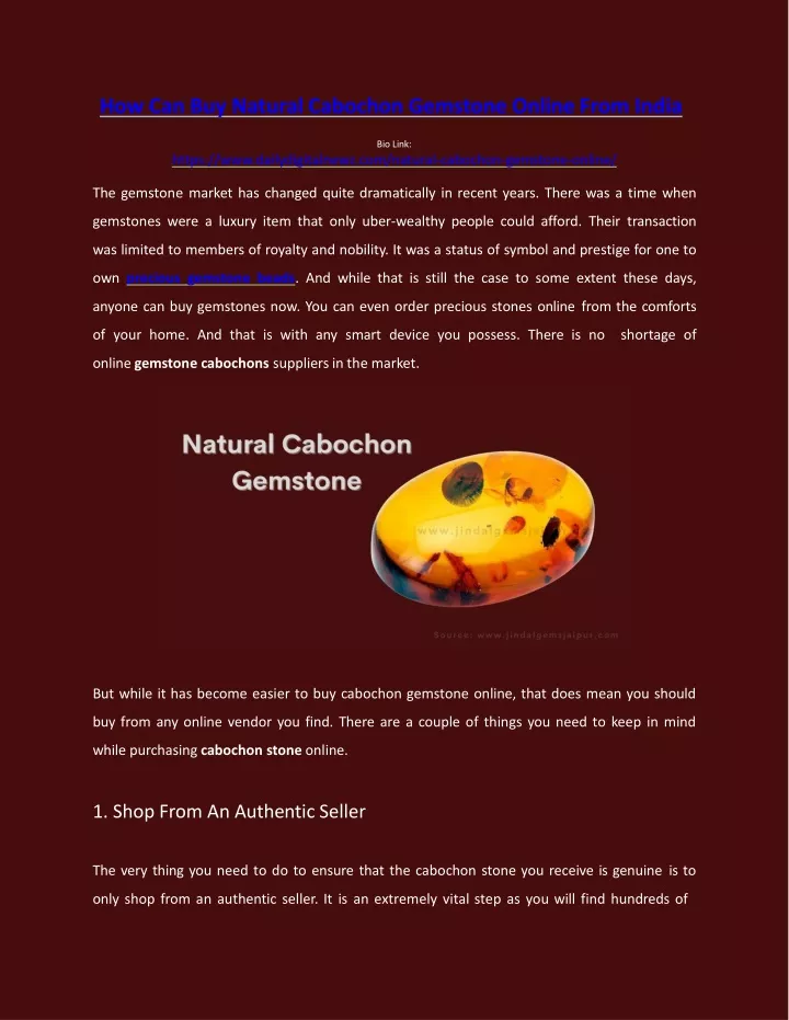 how can buy natural cabochon gemstone online from