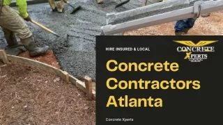Get the Local Concrete Contractors in Atlanta