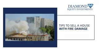 How to Sell a Fire Damaged House?