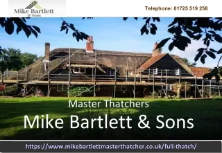 Thatching Repair Services Hampshire