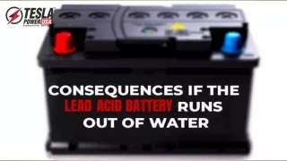 Consequences if the Lead Acid Battery Runs Out of Water