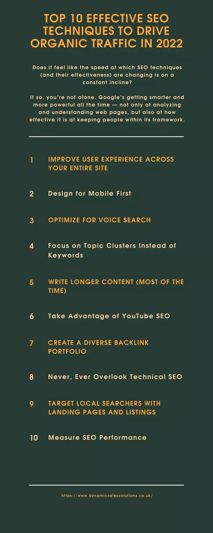 top 10 effective seo techniques to drive organic